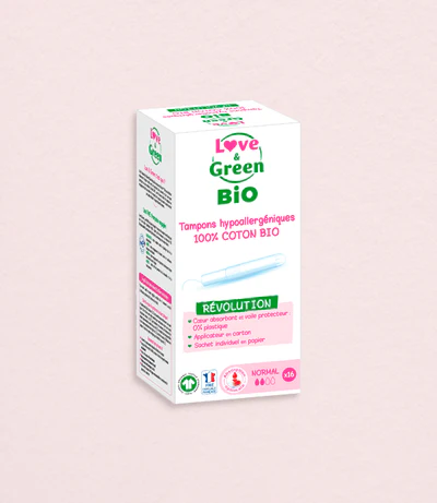 Tampon 100% Coton BIO AVEC Applicateur – NORMAL